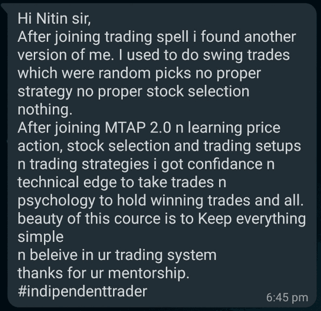nishant testimonial