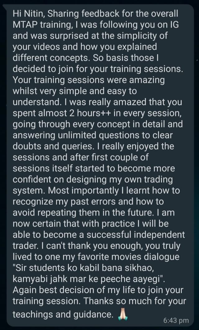 gaurav testimonial